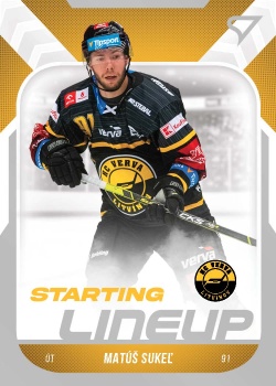 Matus Sukel Litvinov Tipsport ELH 2022/23 SportZoo 2. serie Starting LINEUP #SL-77